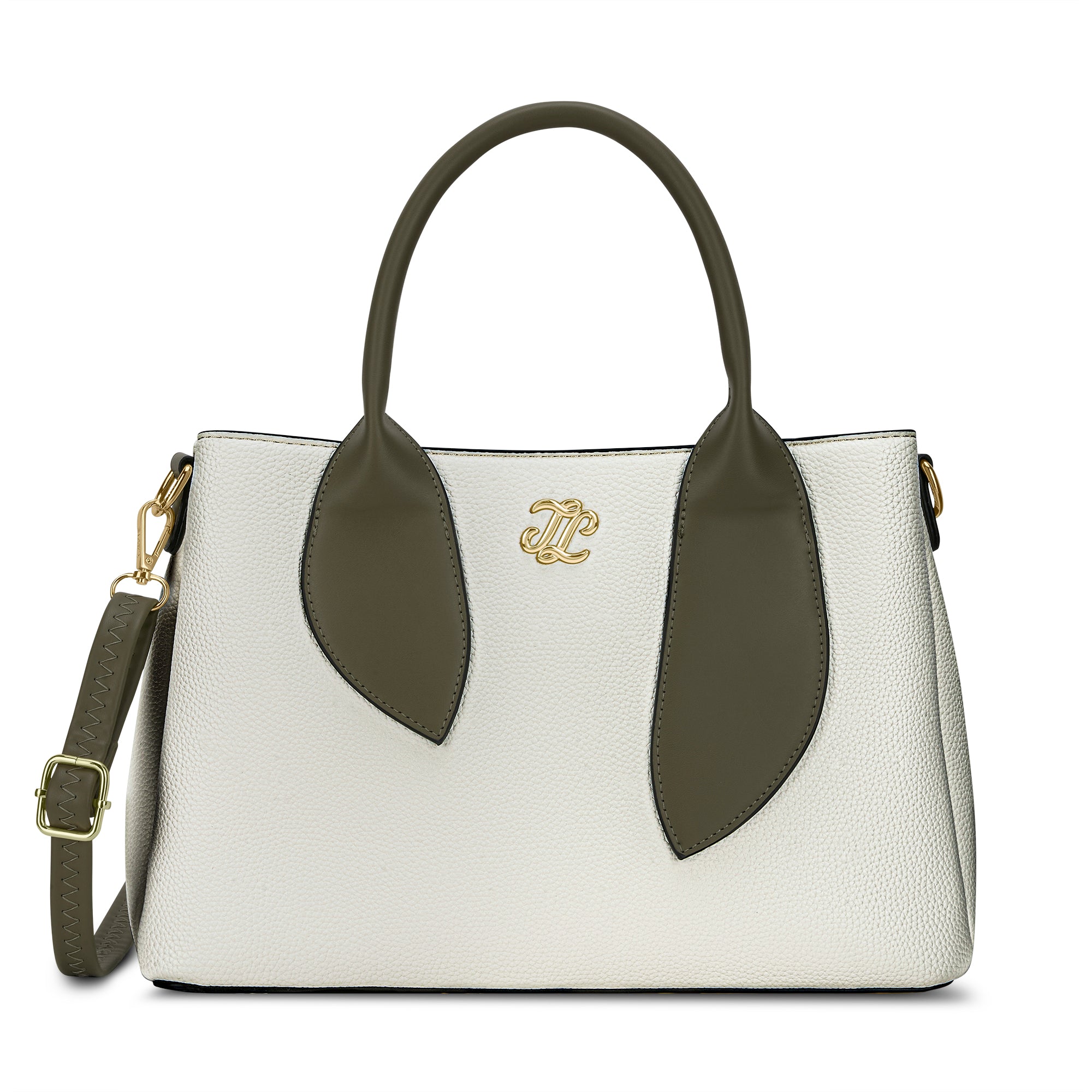 Sabria 3C Satchel Bag Off White
