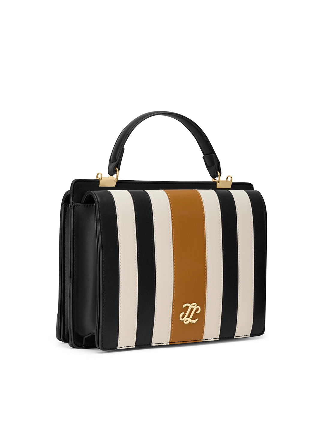 Penny Dual Flap Satchel Bag Ocher