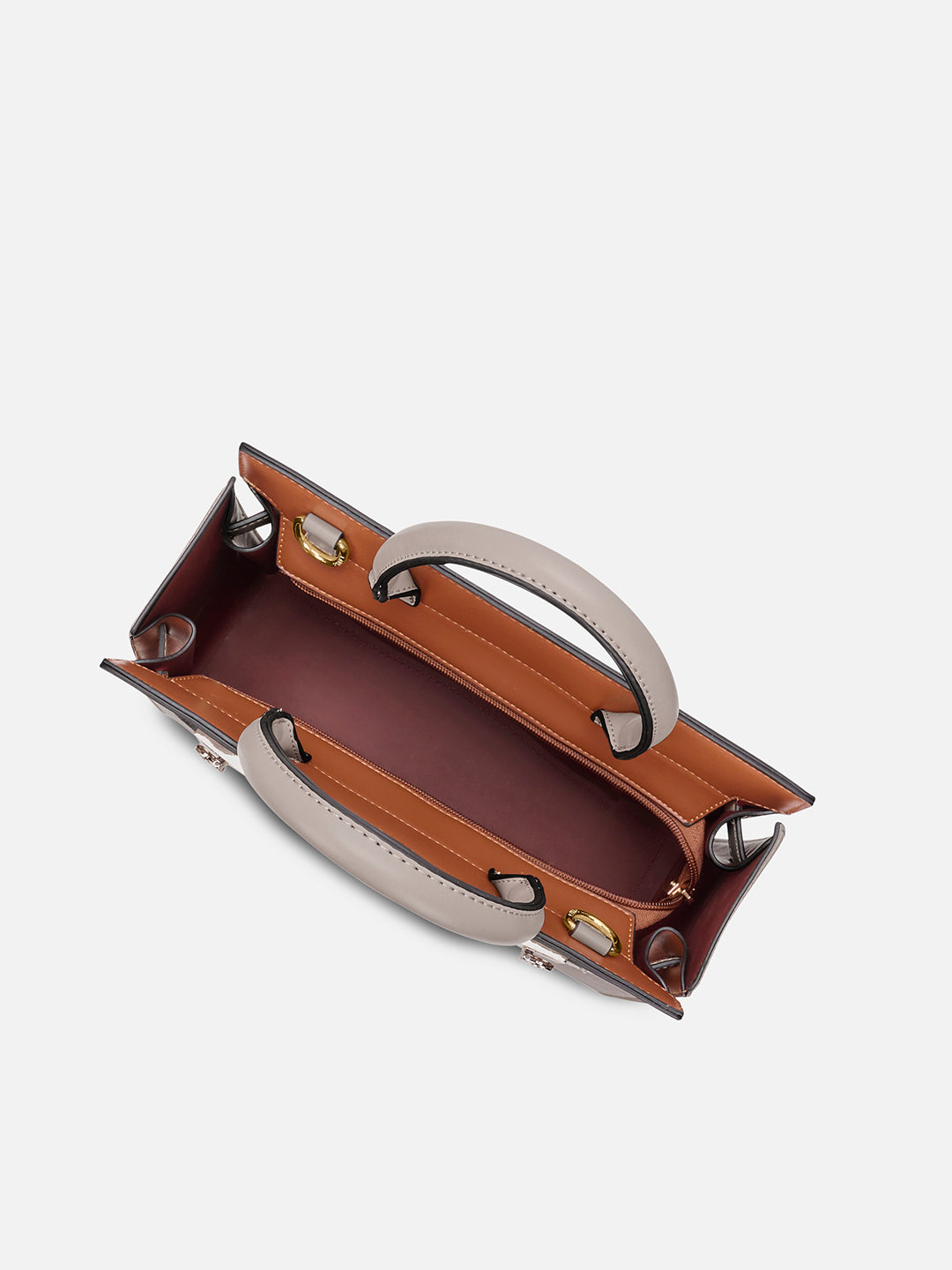 Delphia Satchel Bag Tan