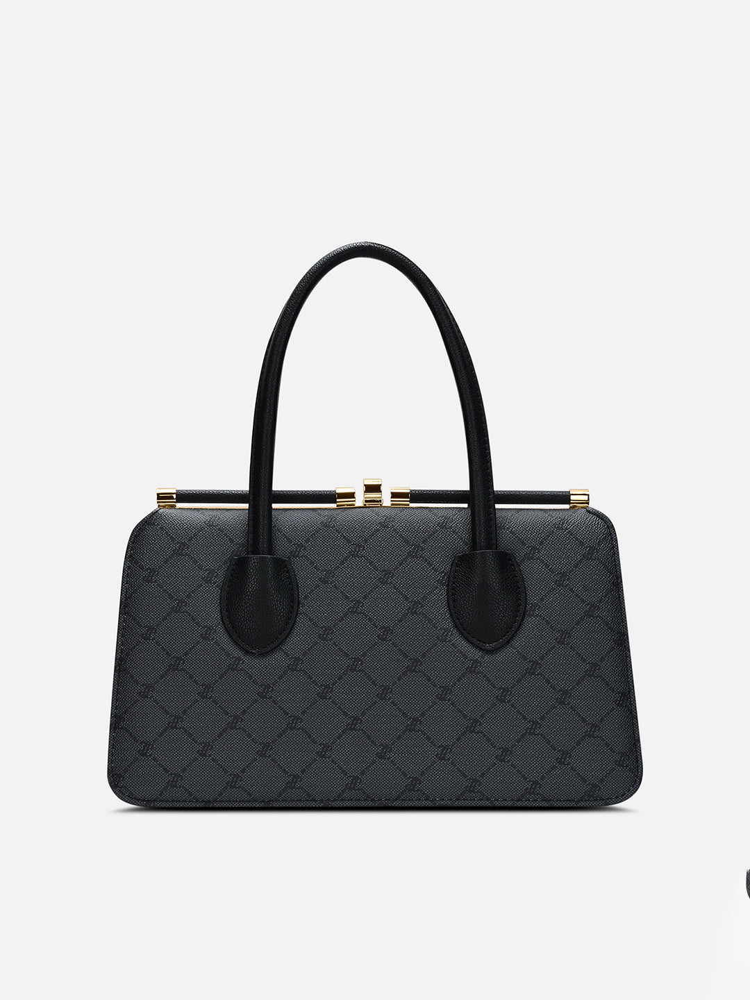 Mono Chic Dual Medium Frame Bag Charcoal