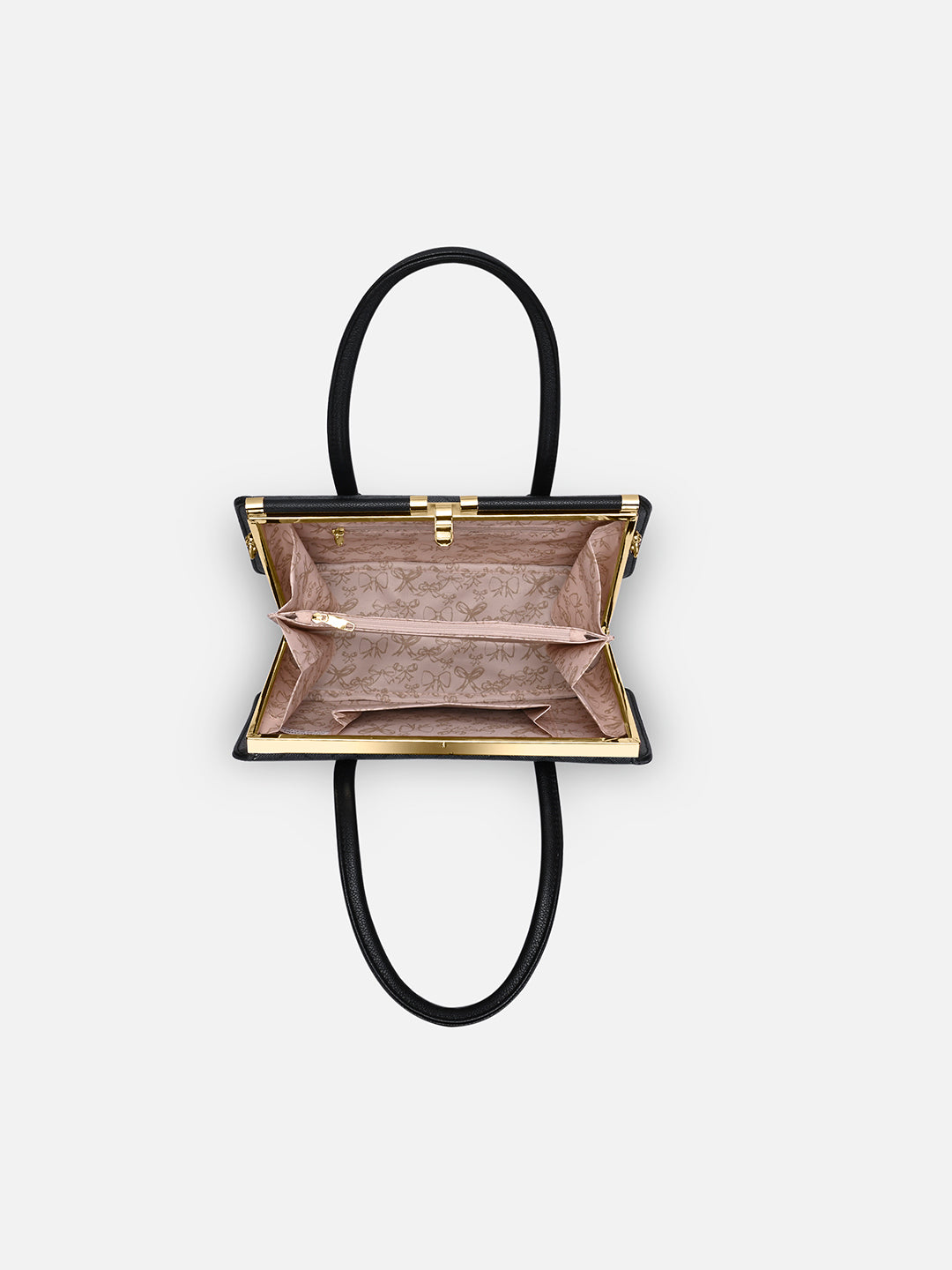 Mono Chic Dual Medium Frame Bag Charcoal