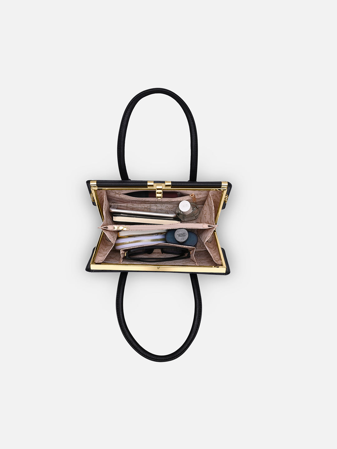Mono Chic Dual Medium Frame Bag Charcoal