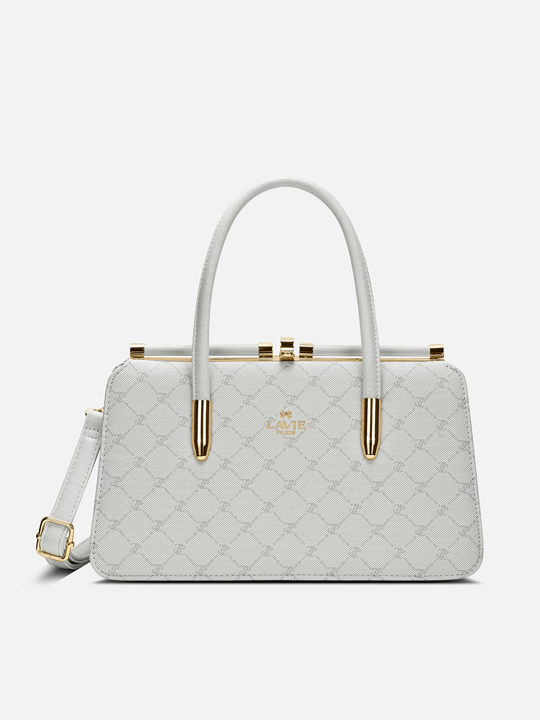 Mono Chic Dual Medium Frame Bag Ivory
