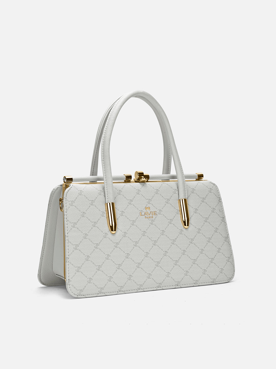 Mono Chic Dual Medium Frame Bag Ivory