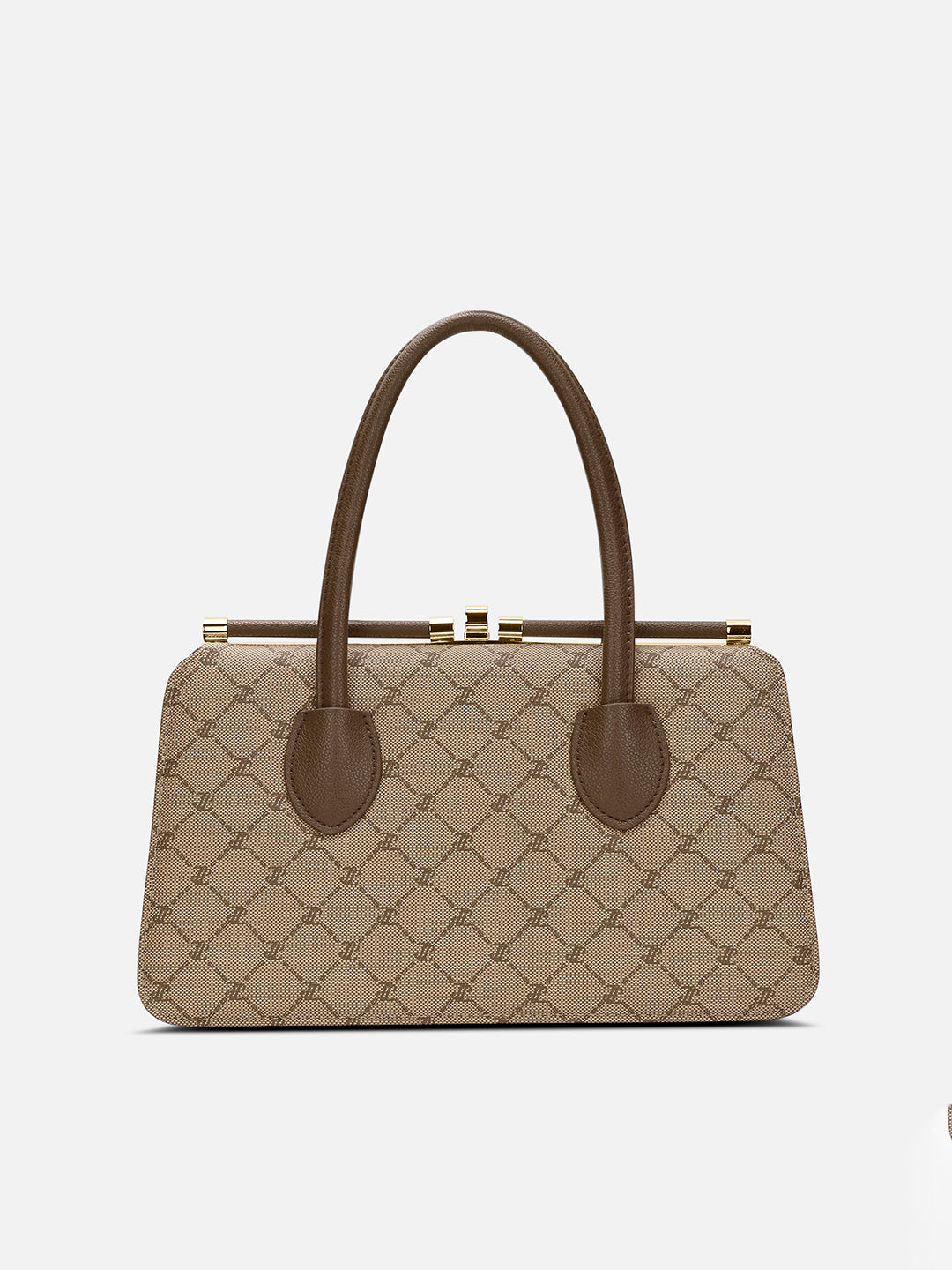 Mono Chic Dual Medium Frame Bag Latte