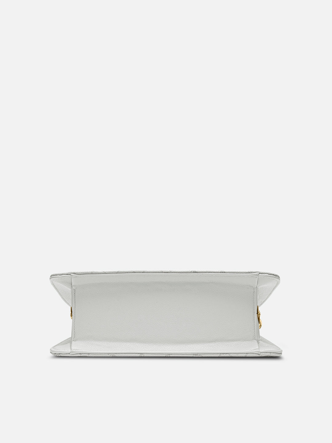 Mono Chic Satchel Medium Frame Bag Ivory