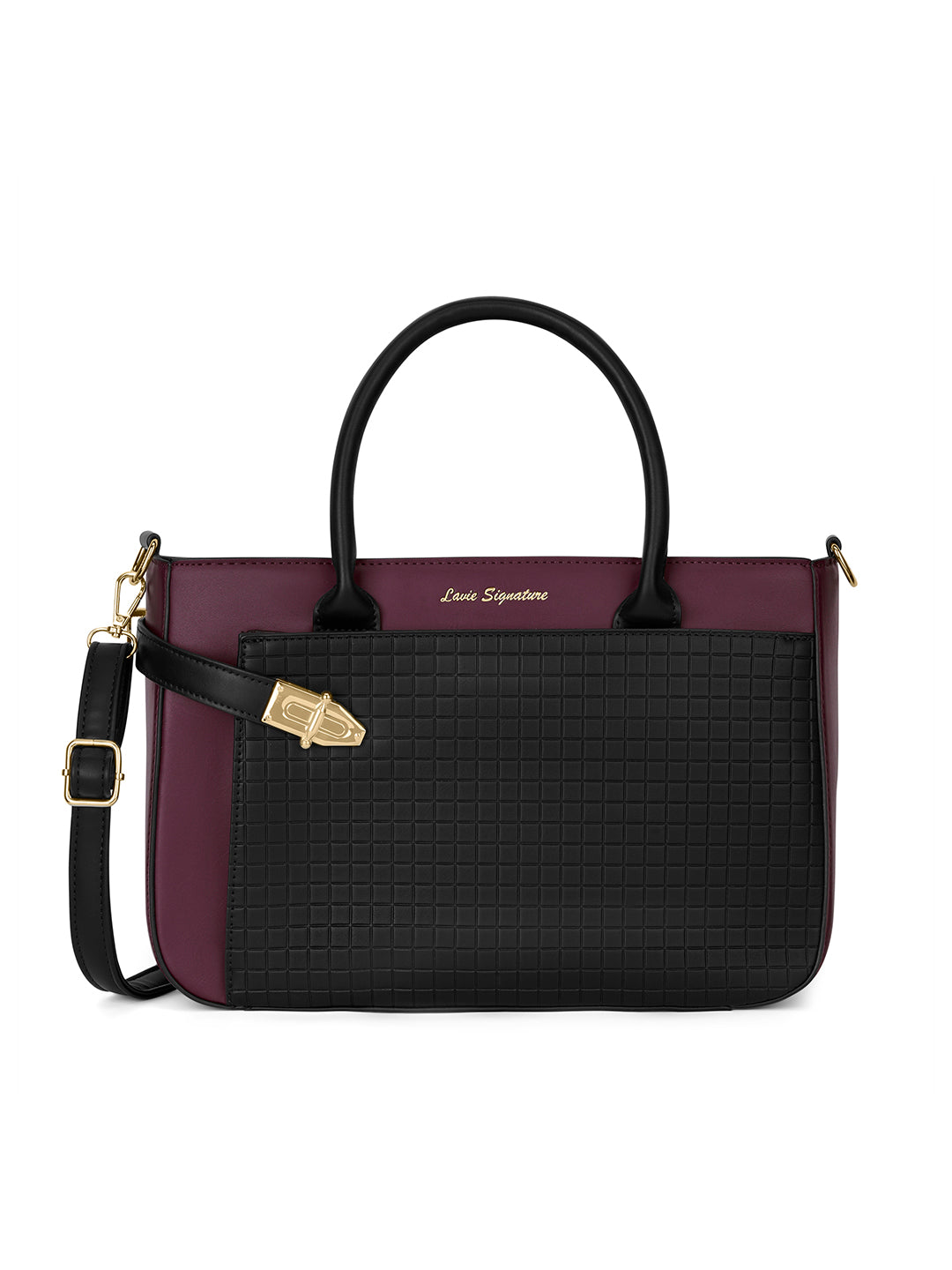 Astoria Satchel Bag Maroon