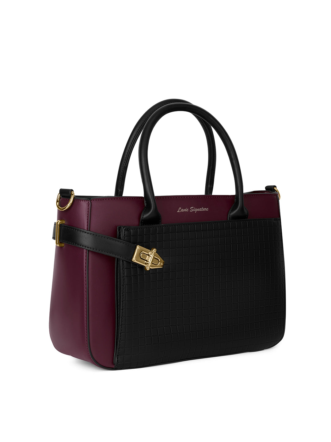 Astoria Satchel Bag Maroon