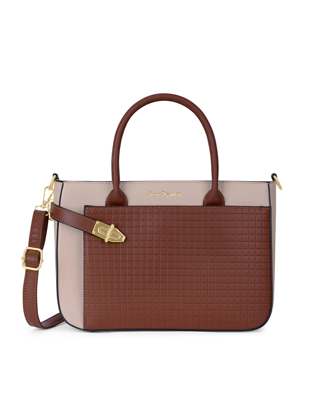 Astoria Satchel Bag Beige