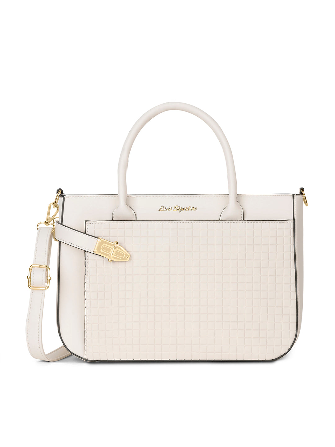 Astoria Satchel Bag Off White