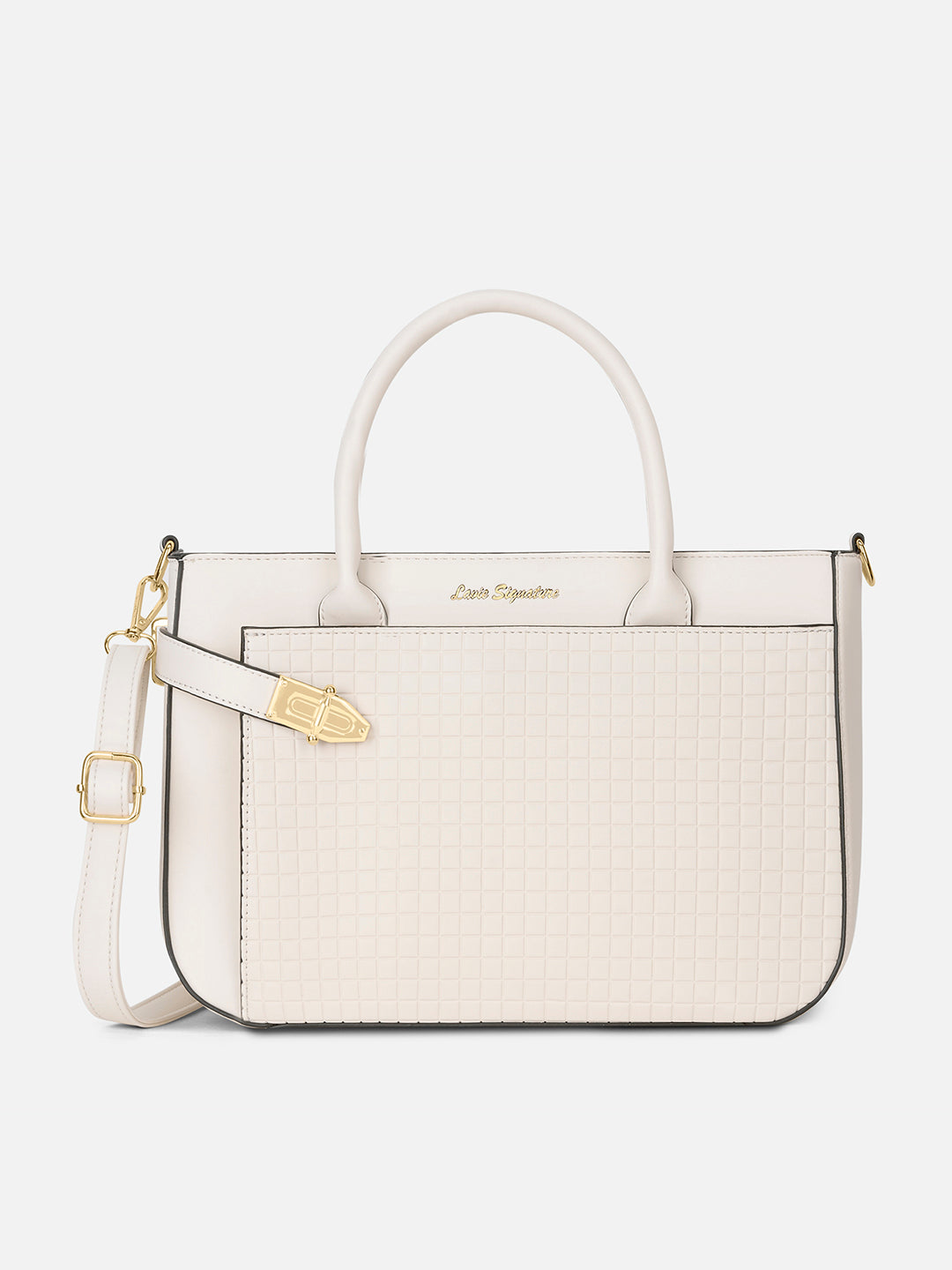 Astoria Satchel Bag Off White