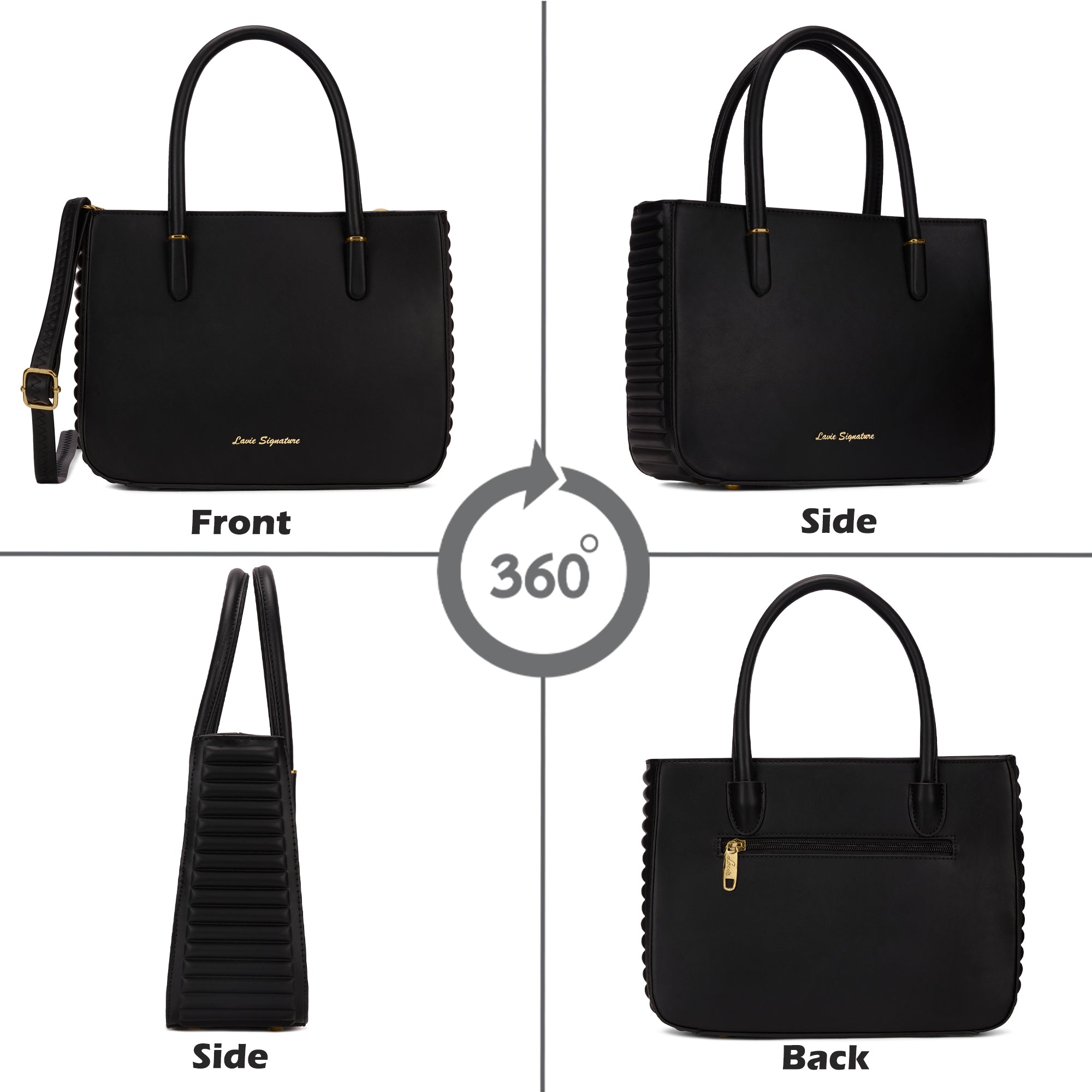 Maple Satchel Bag Black