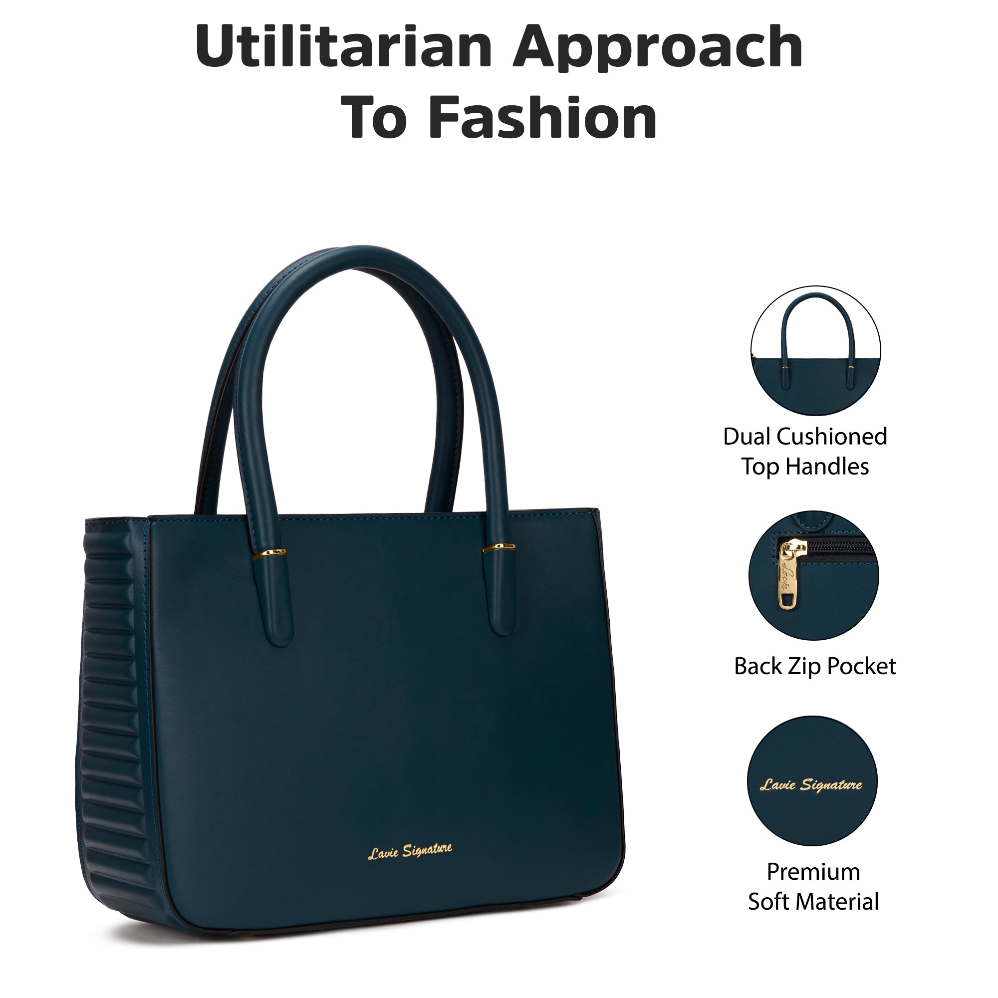 Maple Satchel Bag Teal