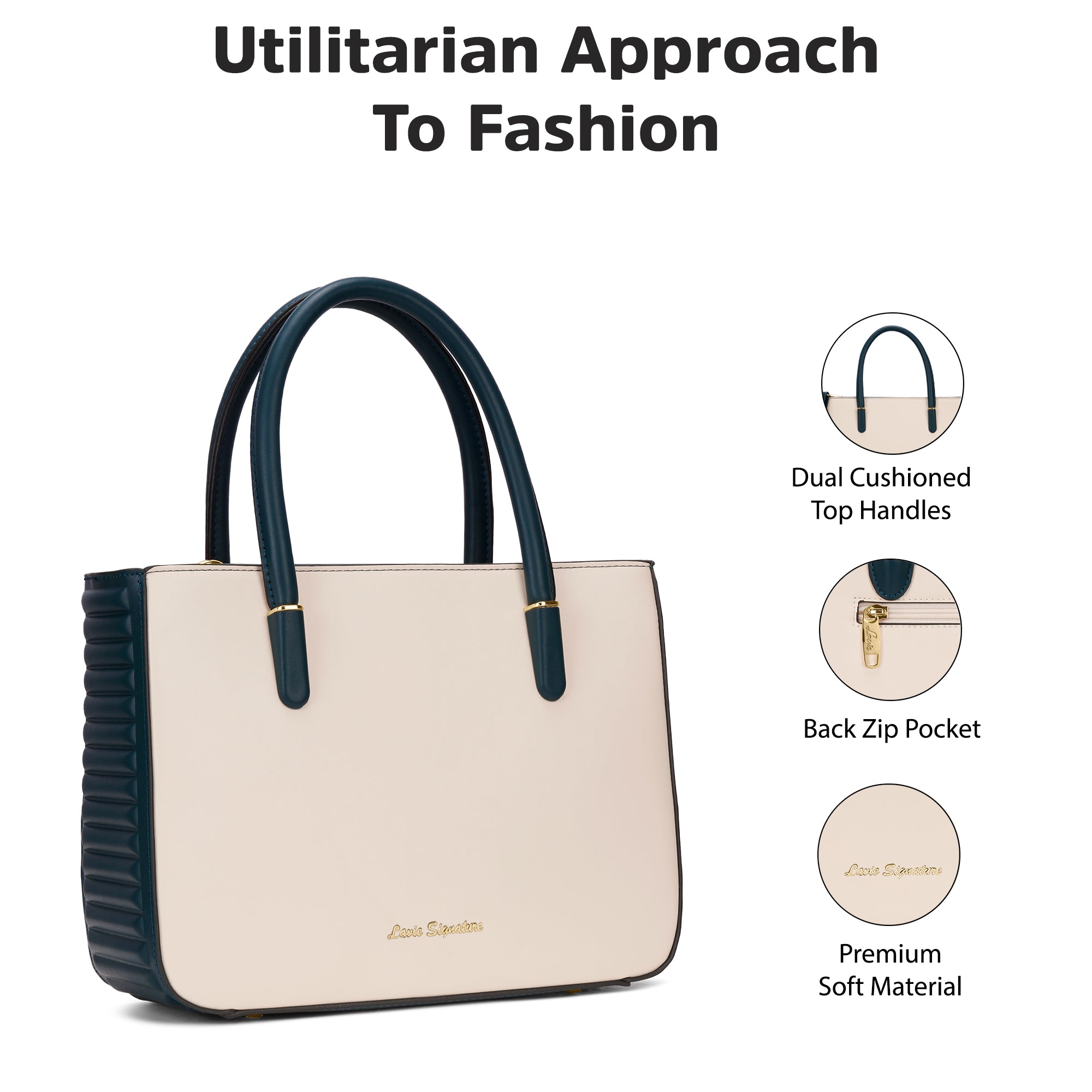 Maple Satchel Bag Off White