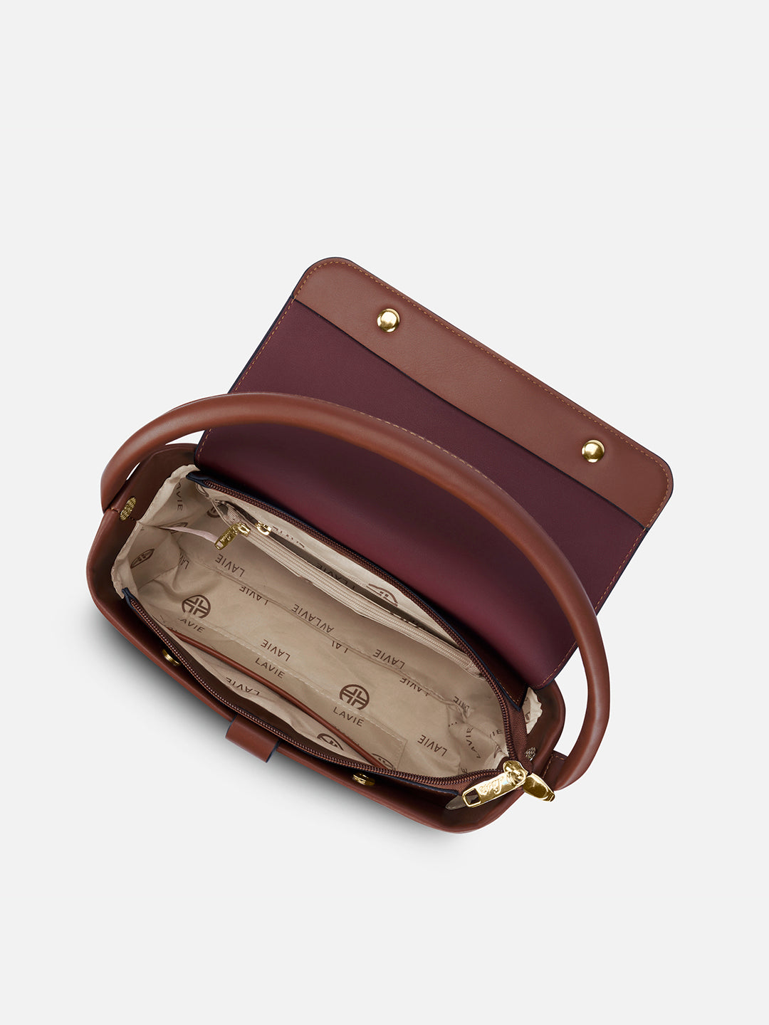 Zion Small Belt Satchel Bag Bag Beige