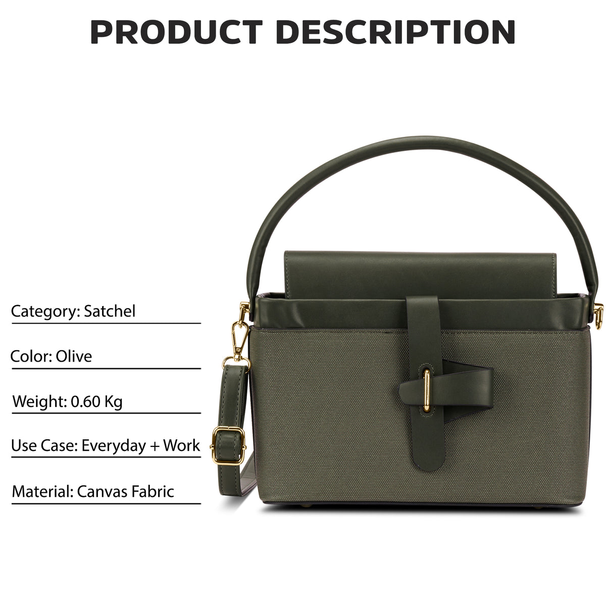 Zion Small Belt Satchel Bag Bag Olive