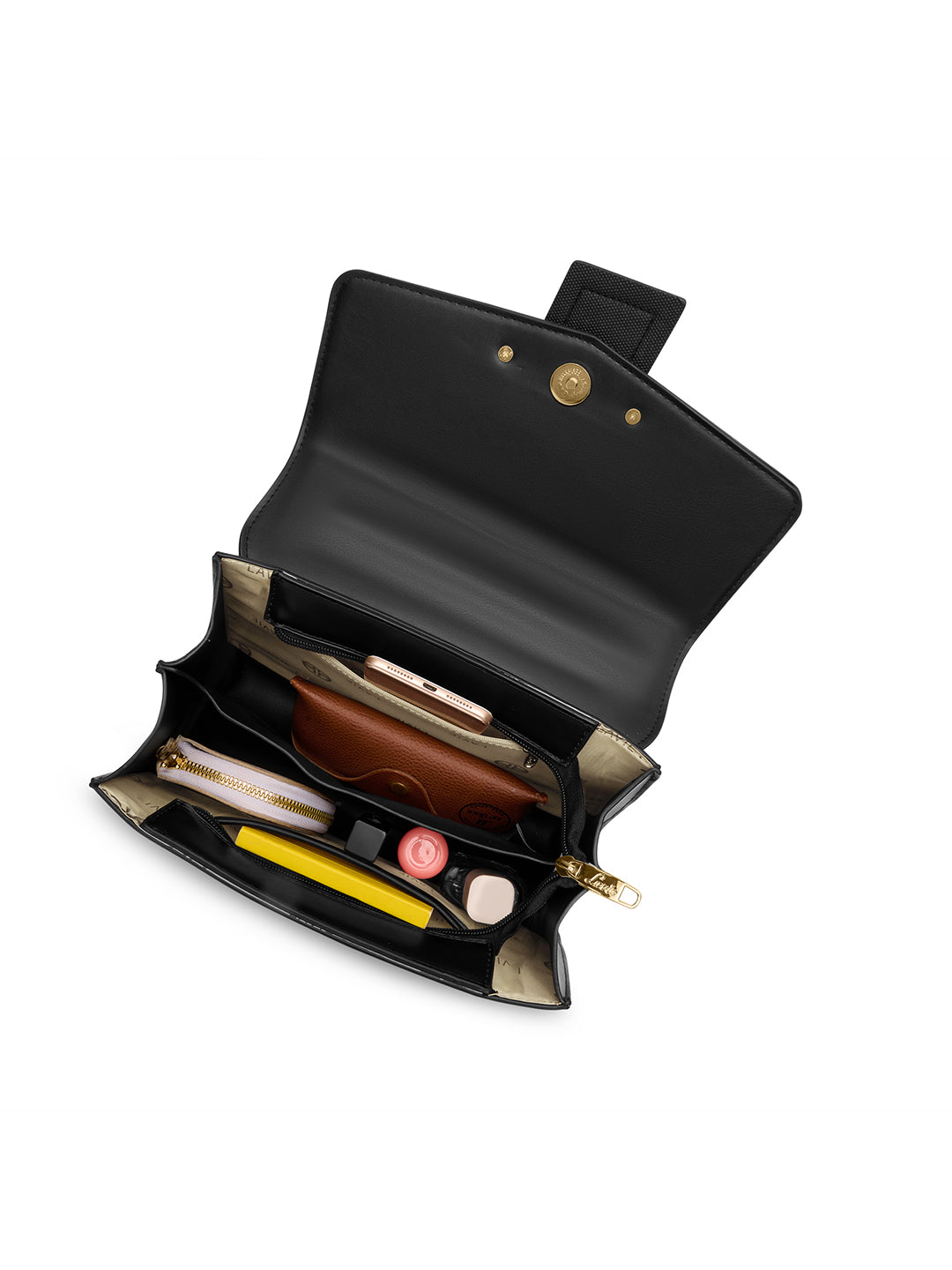 Ashby Satchel Bag Black