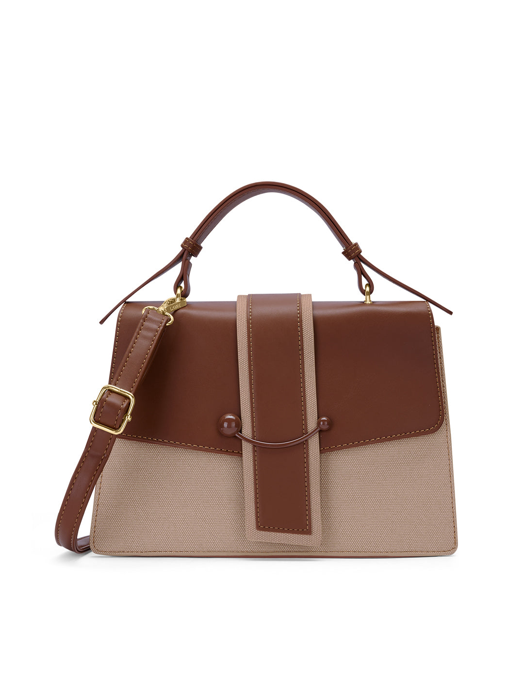 Ashby Satchel Bag Beige
