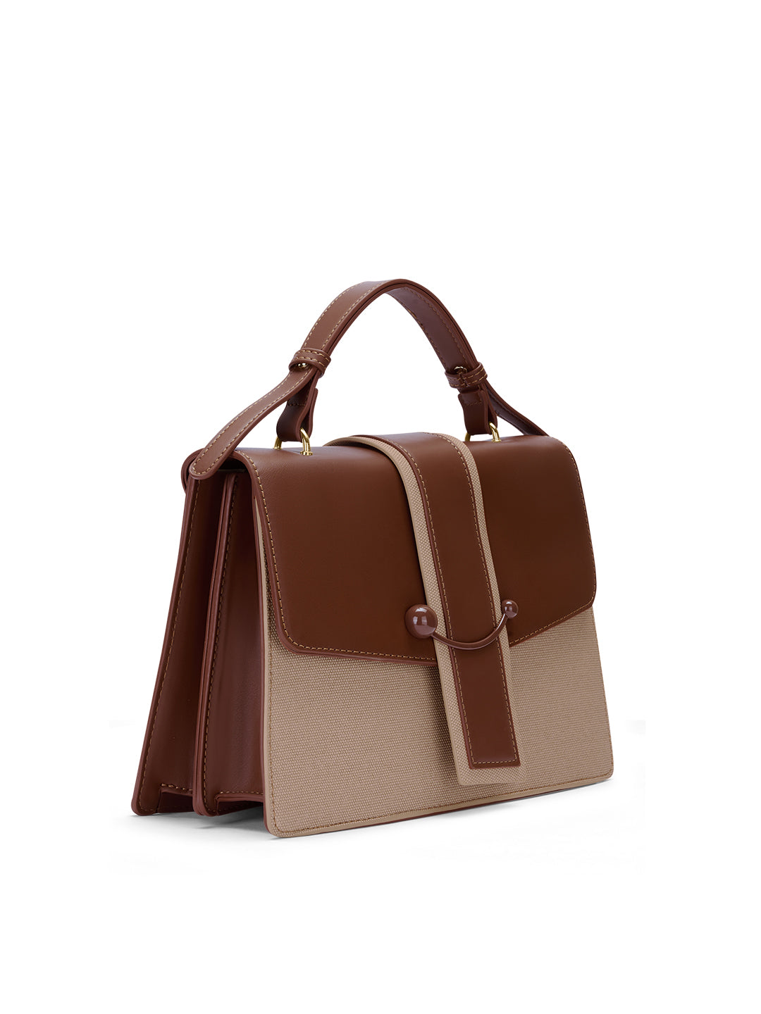 Ashby Satchel Bag Beige
