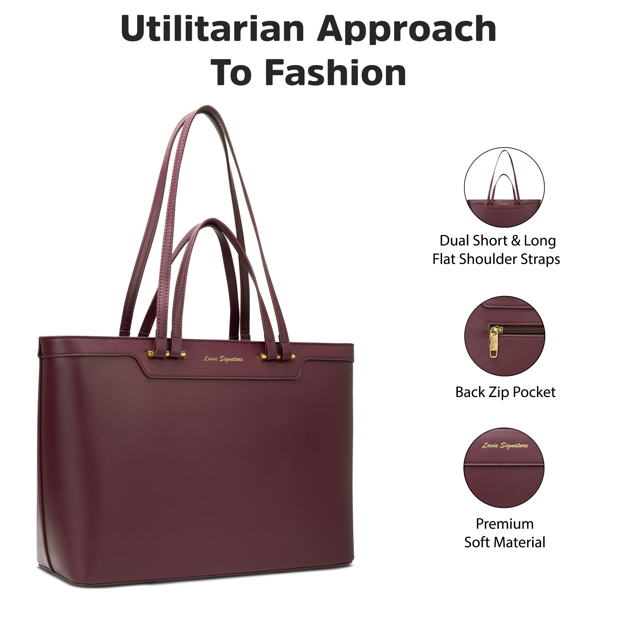 Zoey Small 2Way Tote Bag Bag