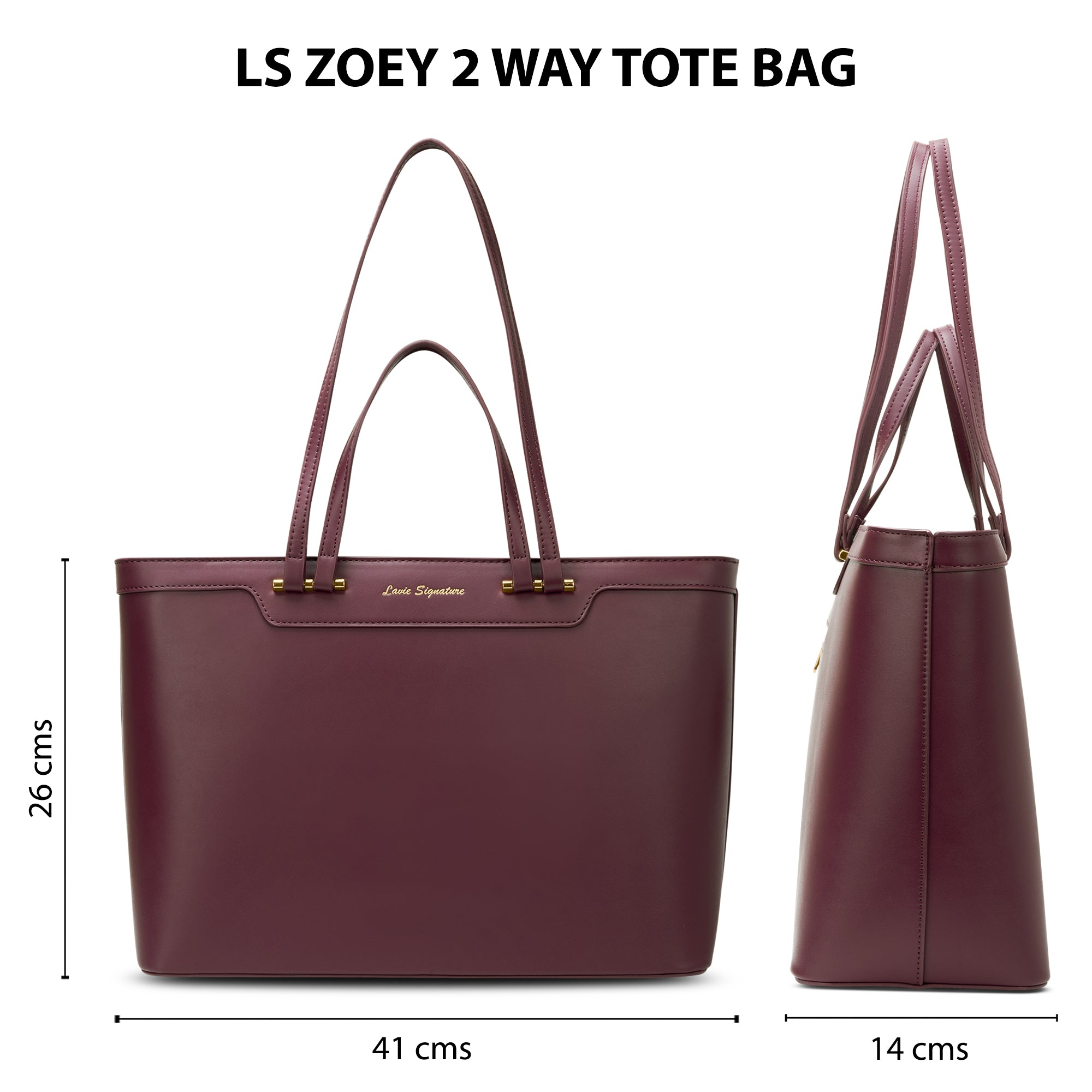 Zoey Small 2Way Tote Bag Bag