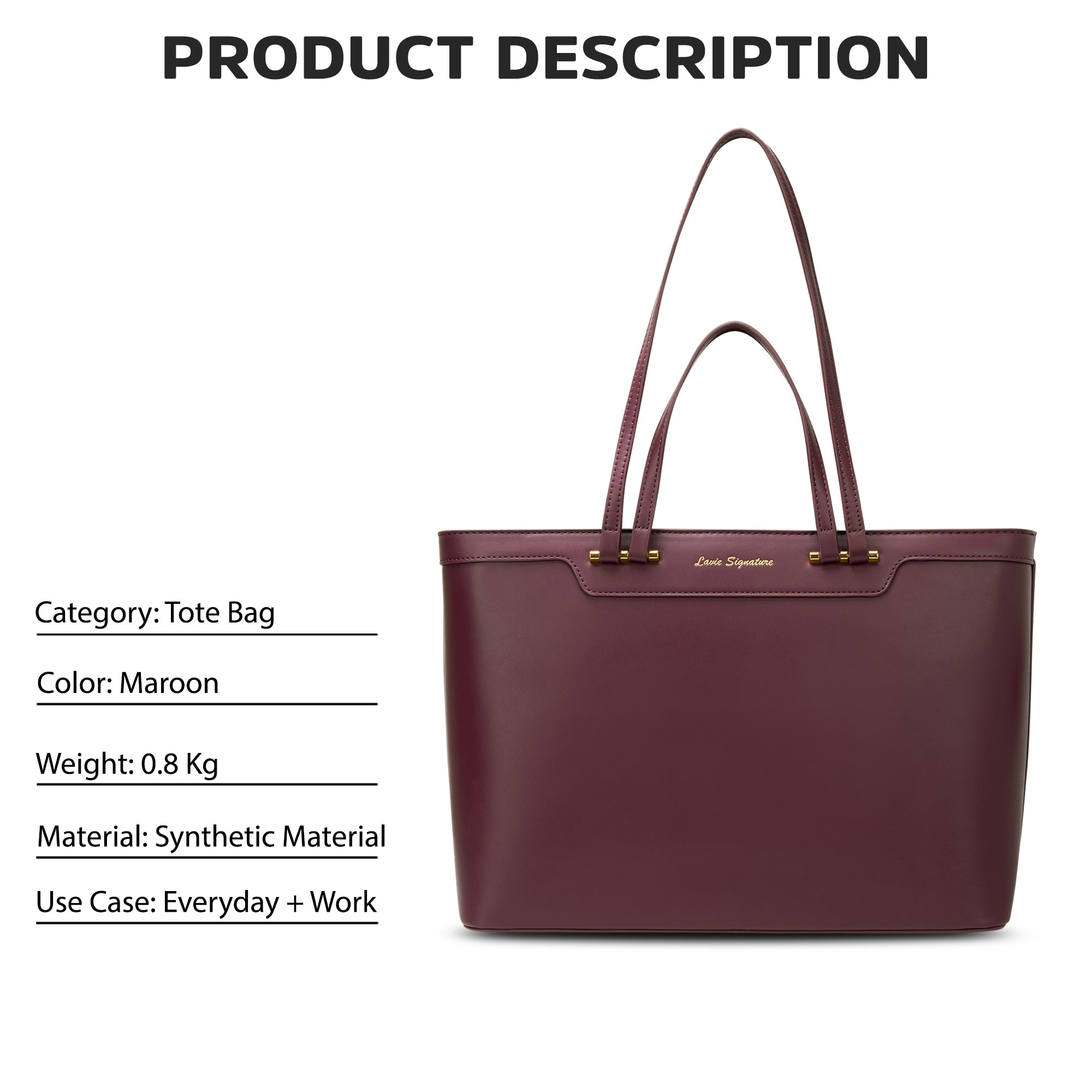 Zoey Small 2Way Tote Bag Bag