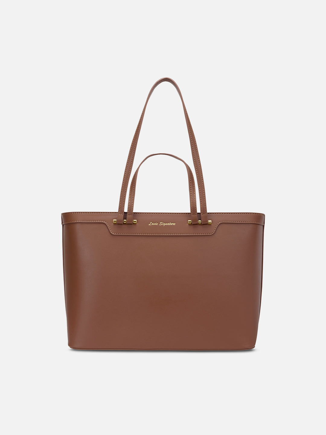 Zoey 2 Way Large Tan Tote Bag