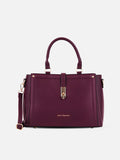 Rivera 3 Compartment Medium Maroon Satchel Bag