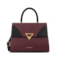 Marina Flap Medium Maroon Satchel Bag