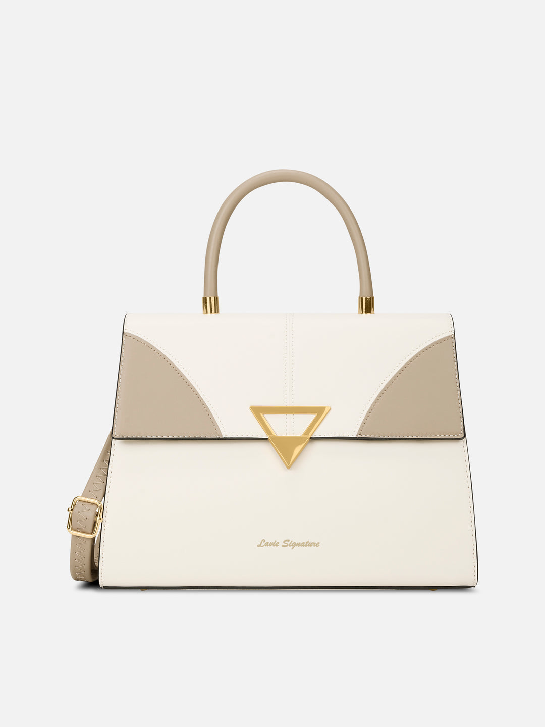 Marina Flap Medium Off White Satchel Bag