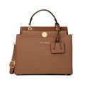 Whitney 2 Compartment Medium Tan Satchel Bag