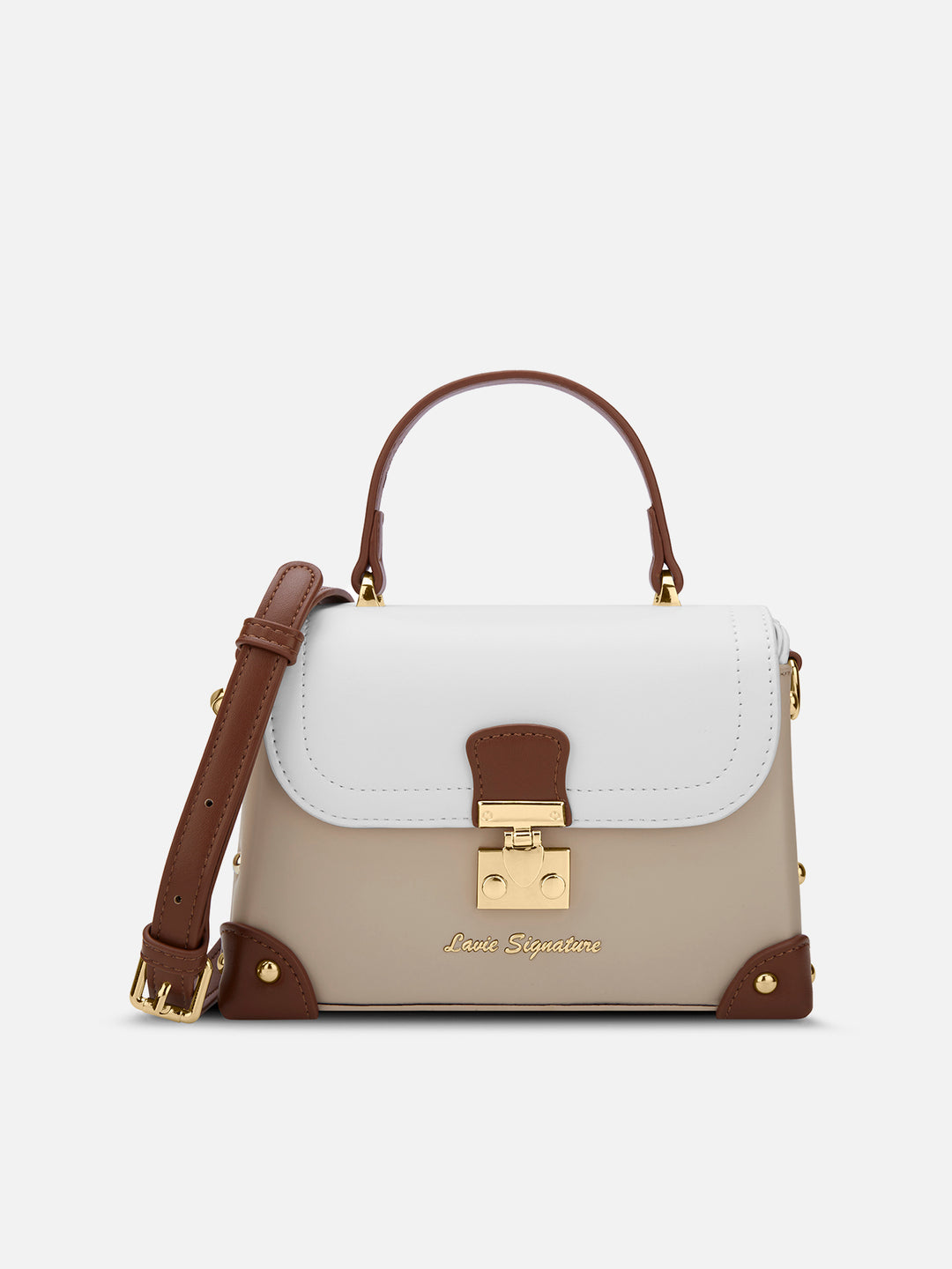 Beaufort Flap Extra Small Beige Satchel Bag