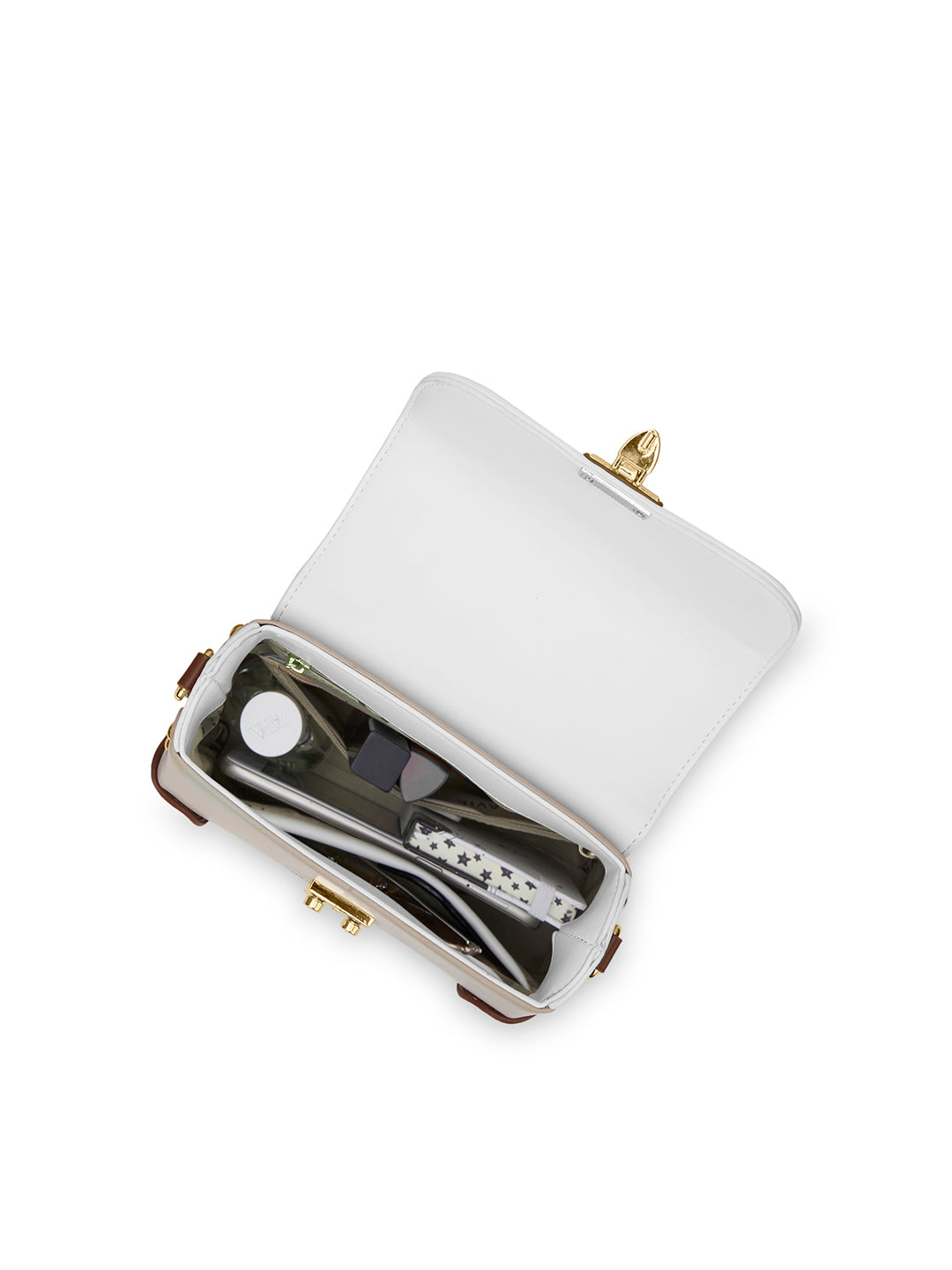 Beaufort26 Flap Satchel Bag Beige