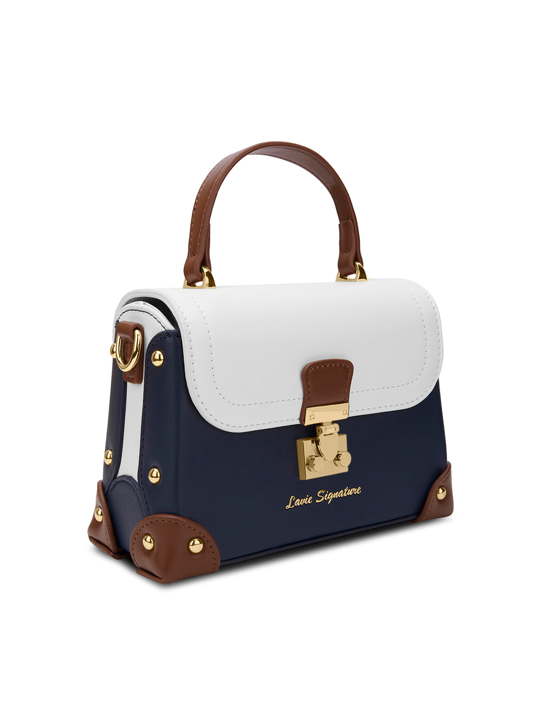 Beaufort26 Flap Satchel Bag Navy