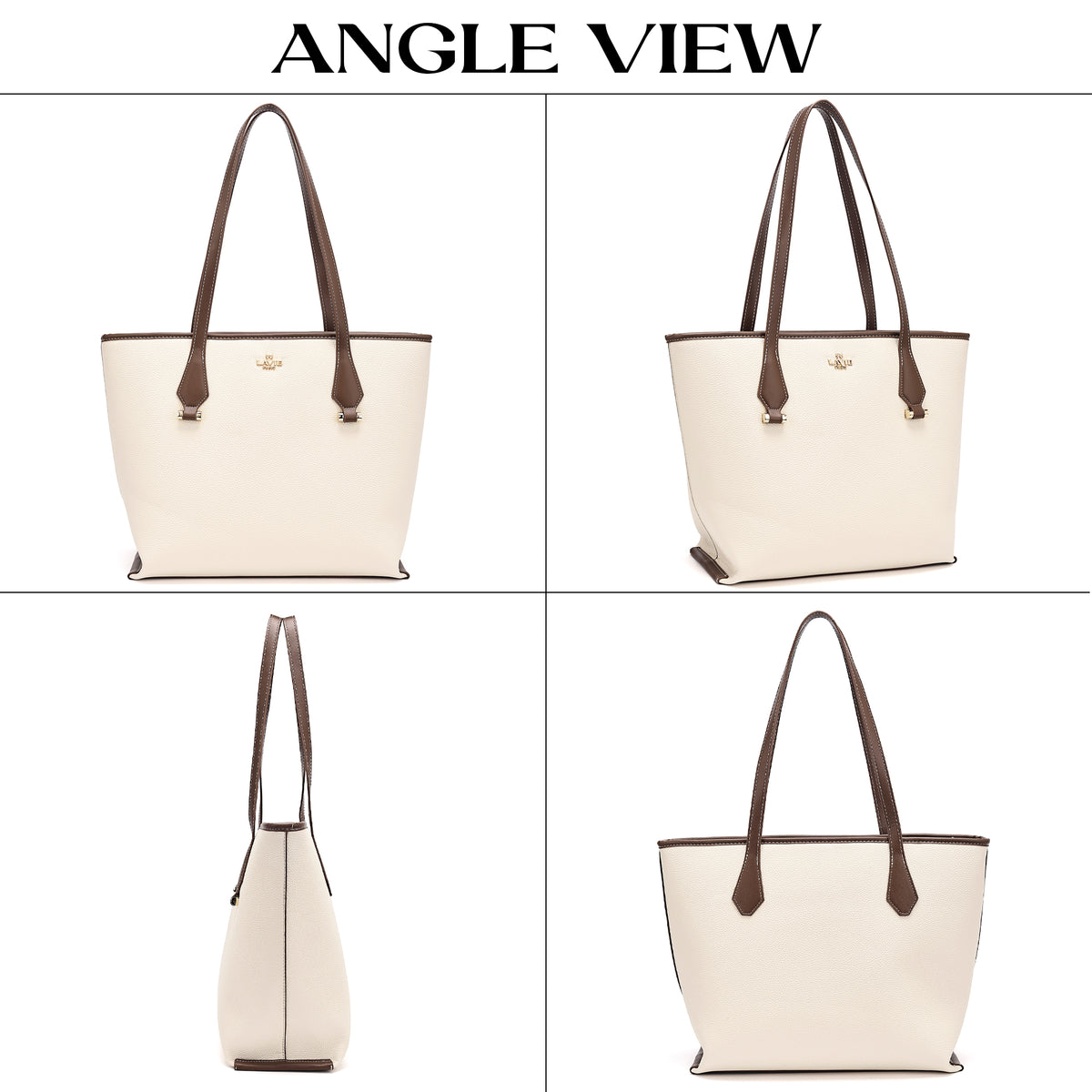 Soft Stacy Large Off White Tote Bag