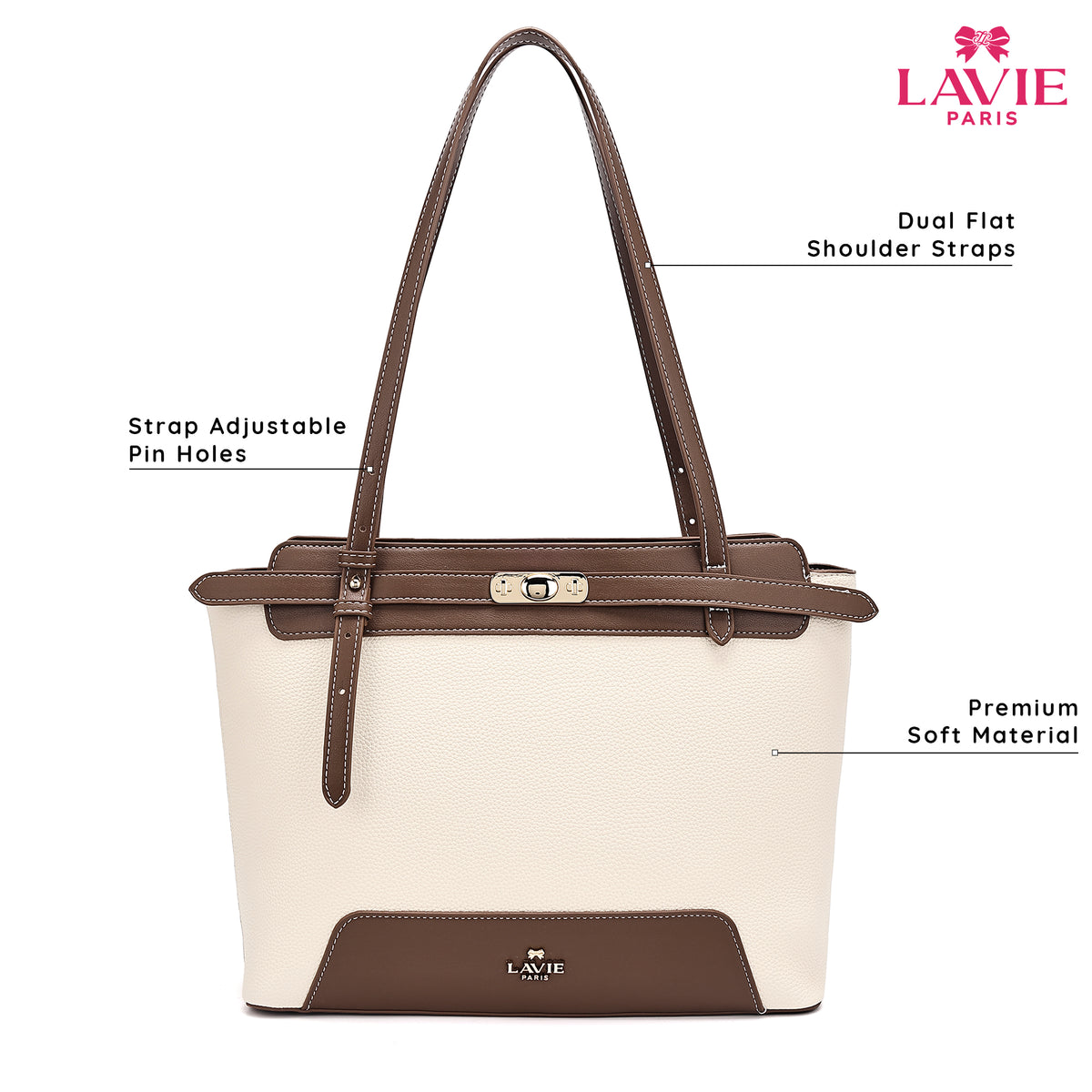 Soft Large Off White Tote Bag
