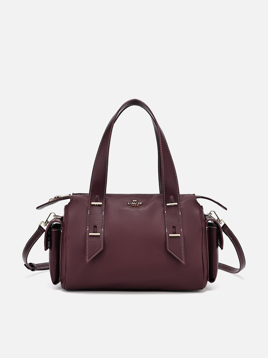 Soft Medium Wine Satchel Bag