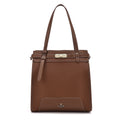Soft Steph Vertical Medium Tan Satchel Bag