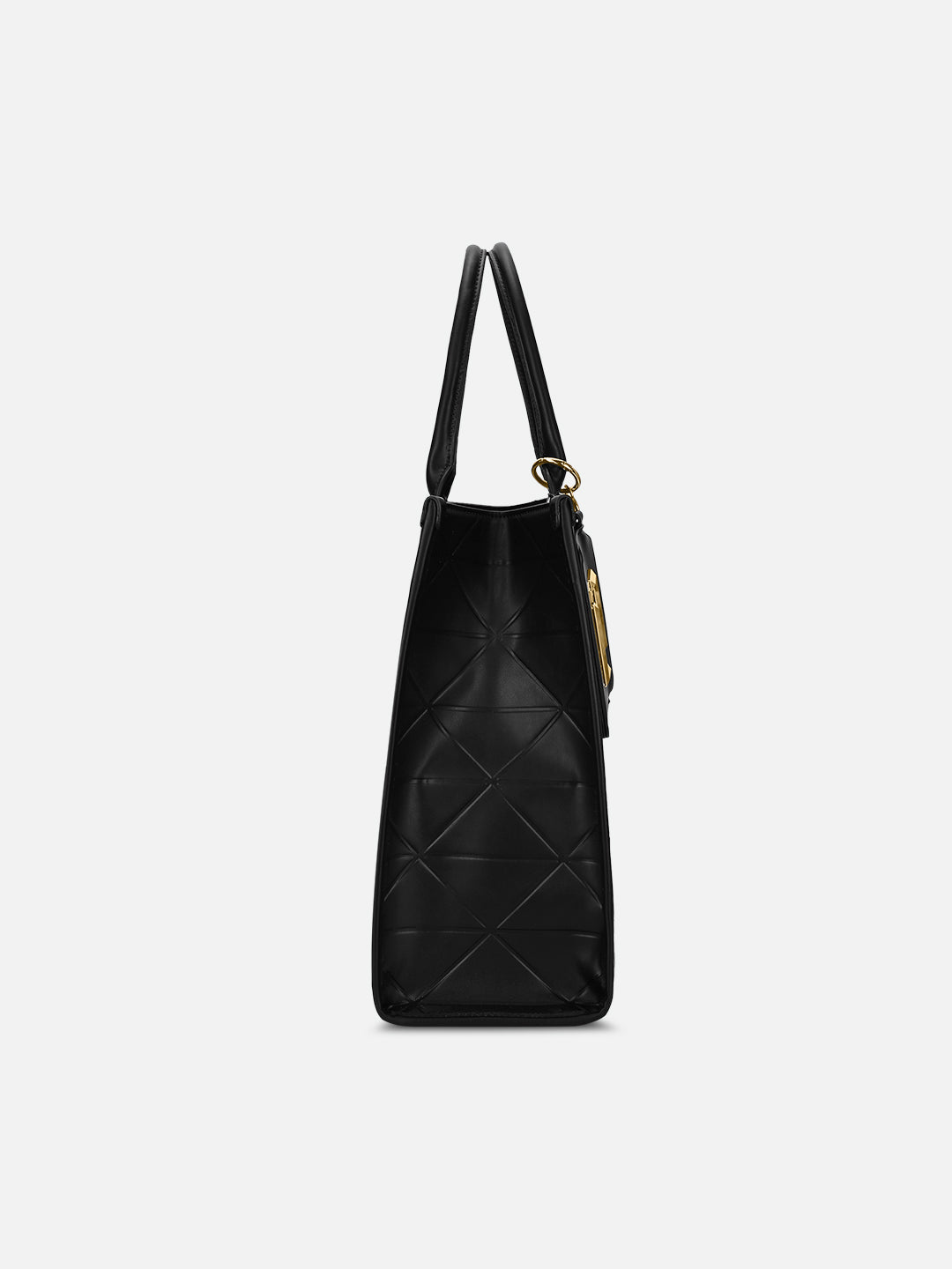 Mona26 Extra Large Box Satchel Bag Black