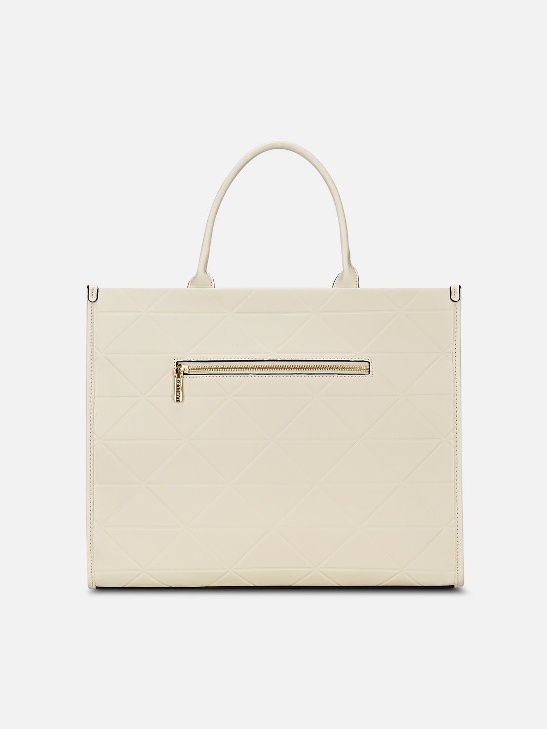 Mona26 Extra Large Box Satchel Bag Off White