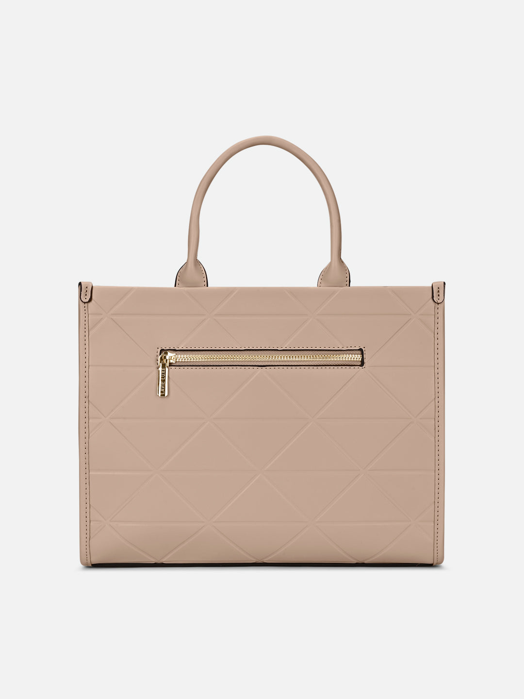 Mona26 Large Box Satchel Bag Mocha