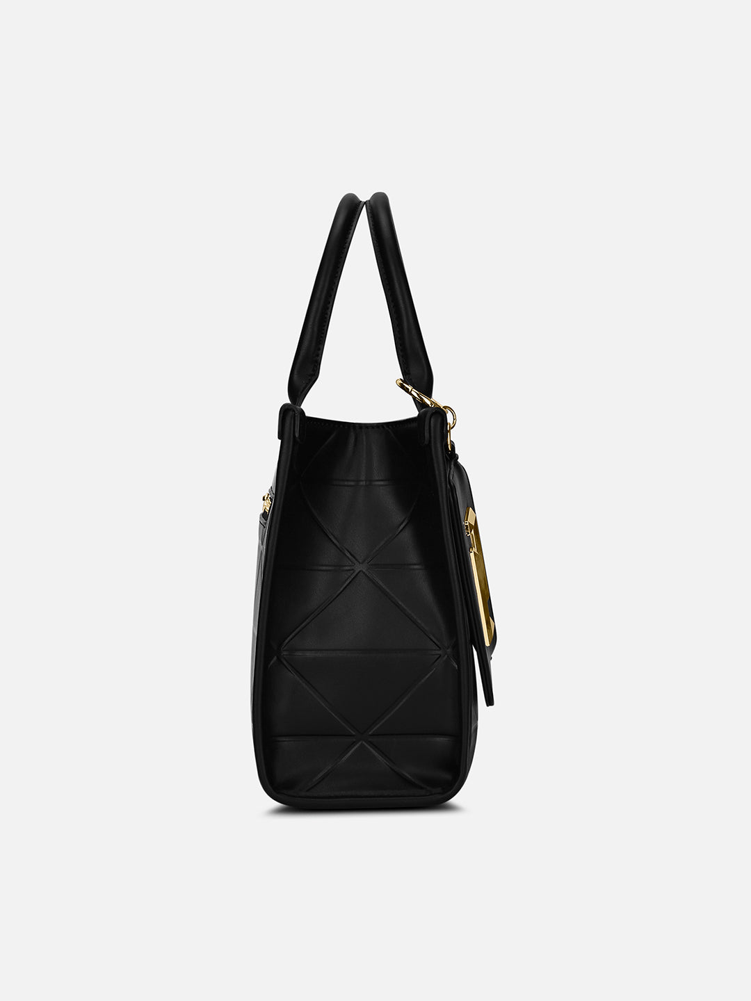 Mona26 Medium Box Satchel Bag Black