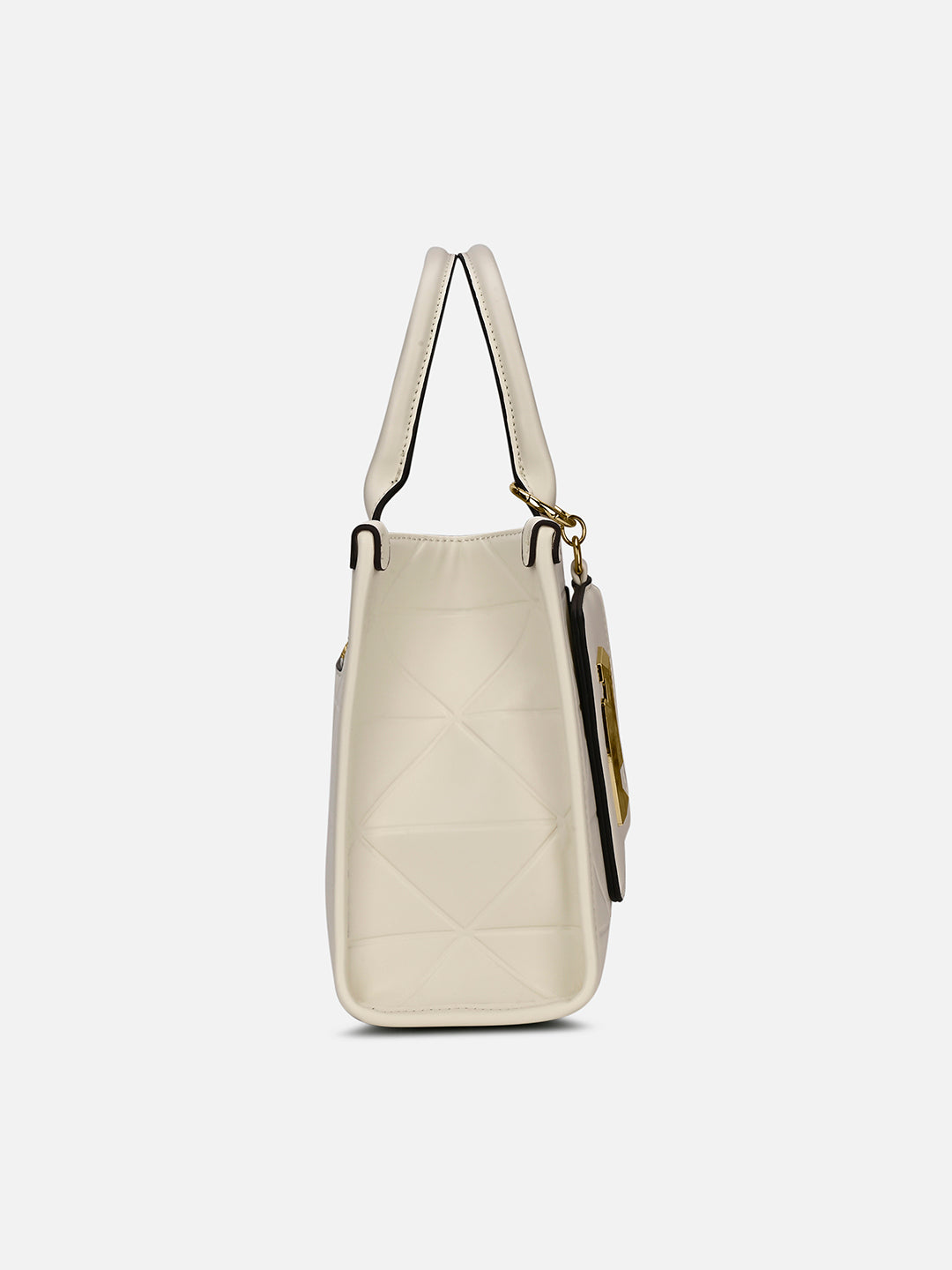 Mona26 Medium Box Satchel Bag Off White