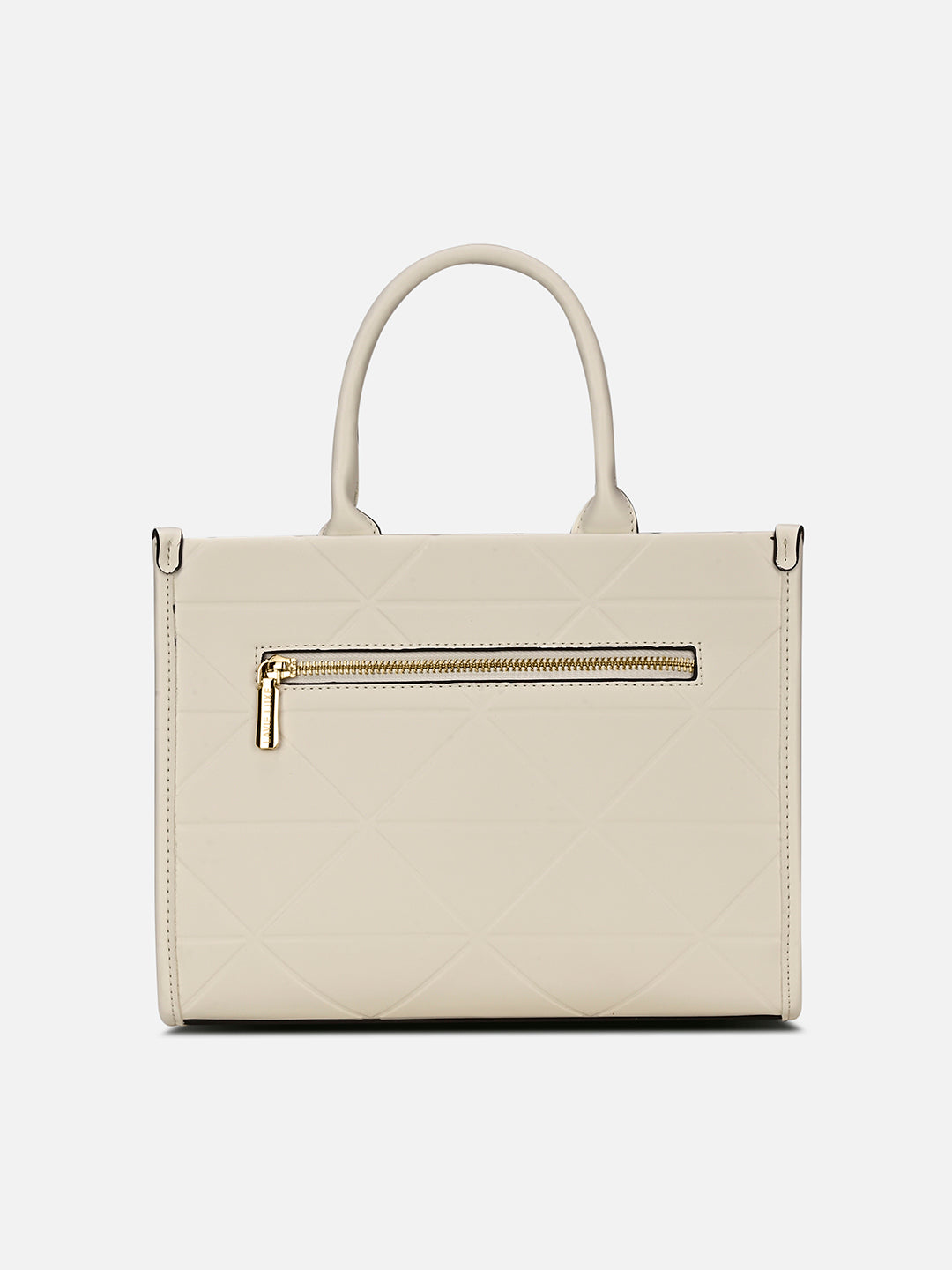 Mona26 Medium Box Satchel Bag Off White