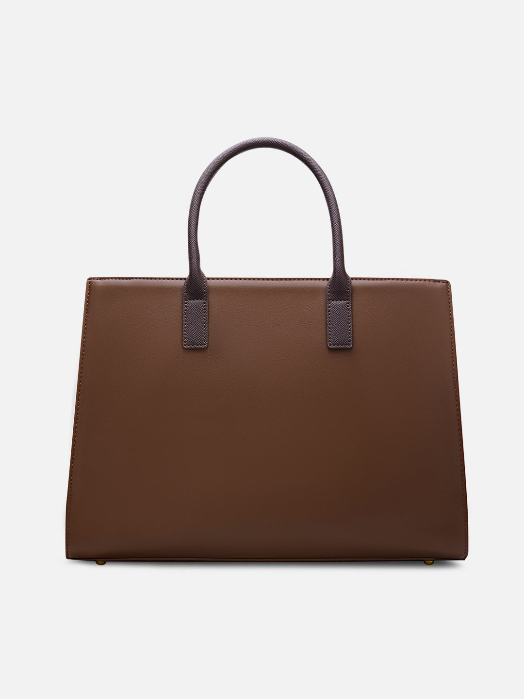 Jade Large Monogram Satchel Bag Brown