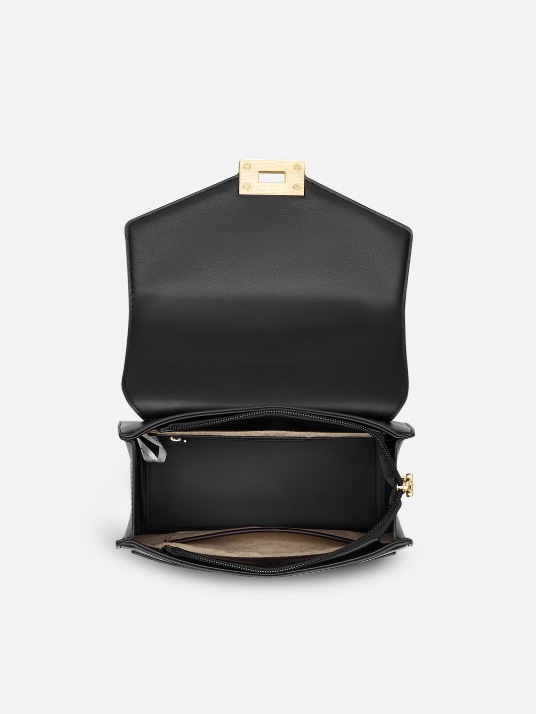 Ales Medium Flap Sling Bag Black