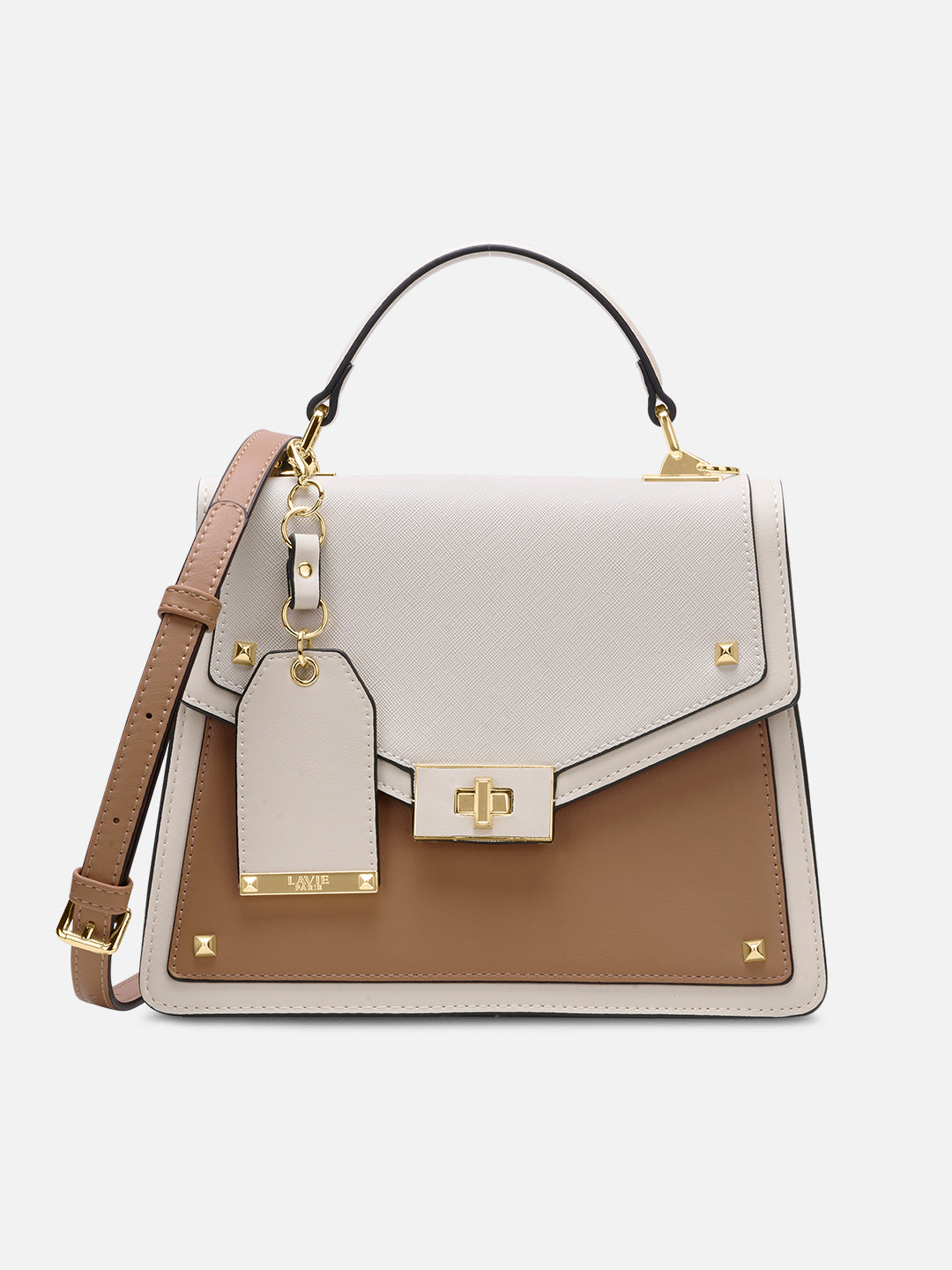 Ales Medium Flap Sling Bag Beige