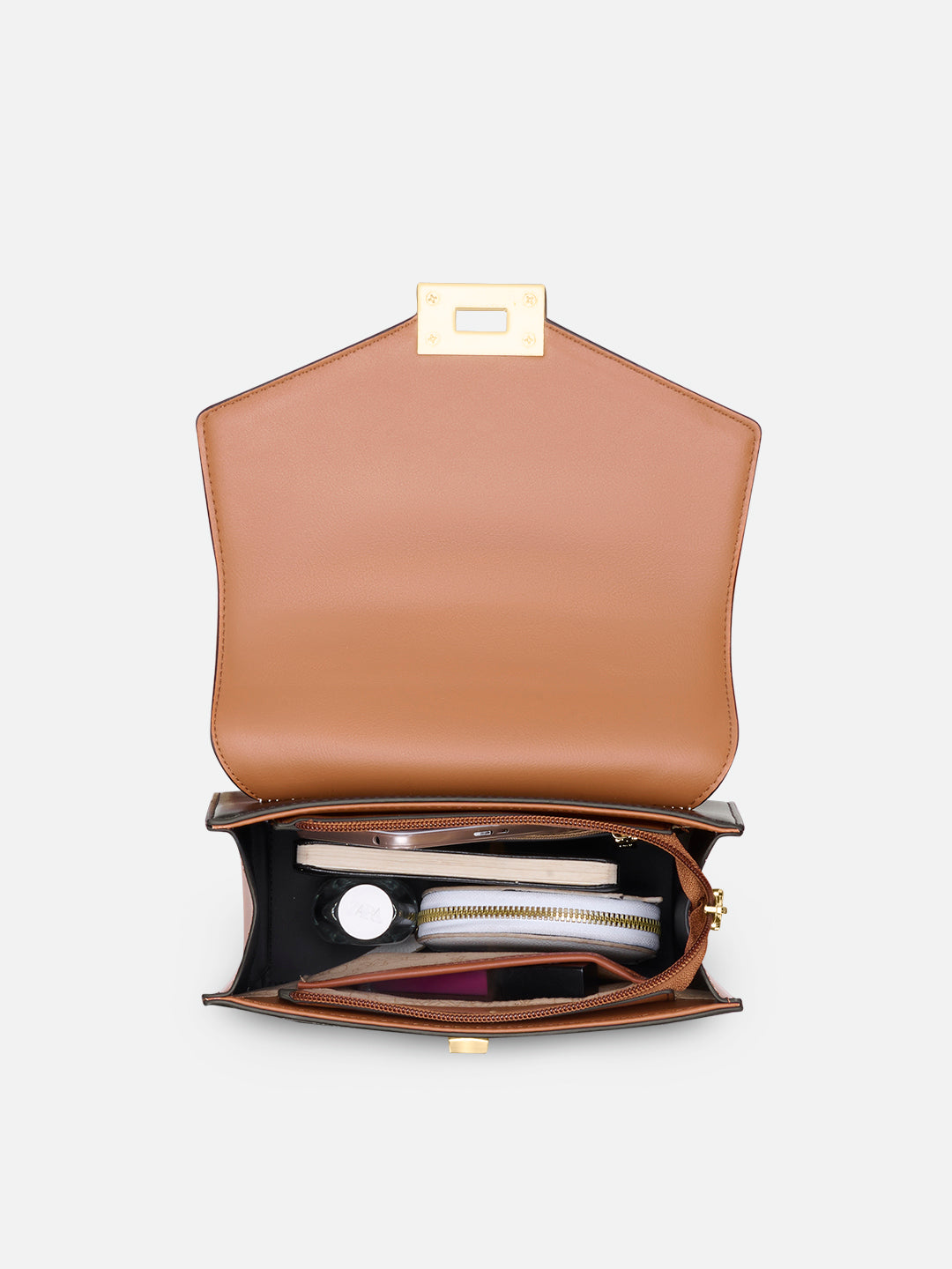 Ales Medium Flap Sling Bag White