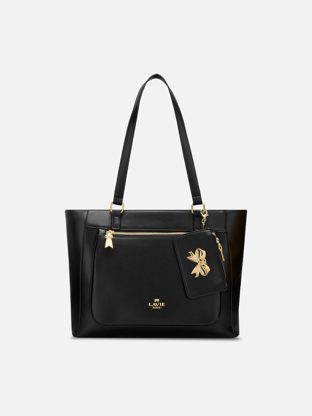 S Pisa Laptop Large Black Tote Bag