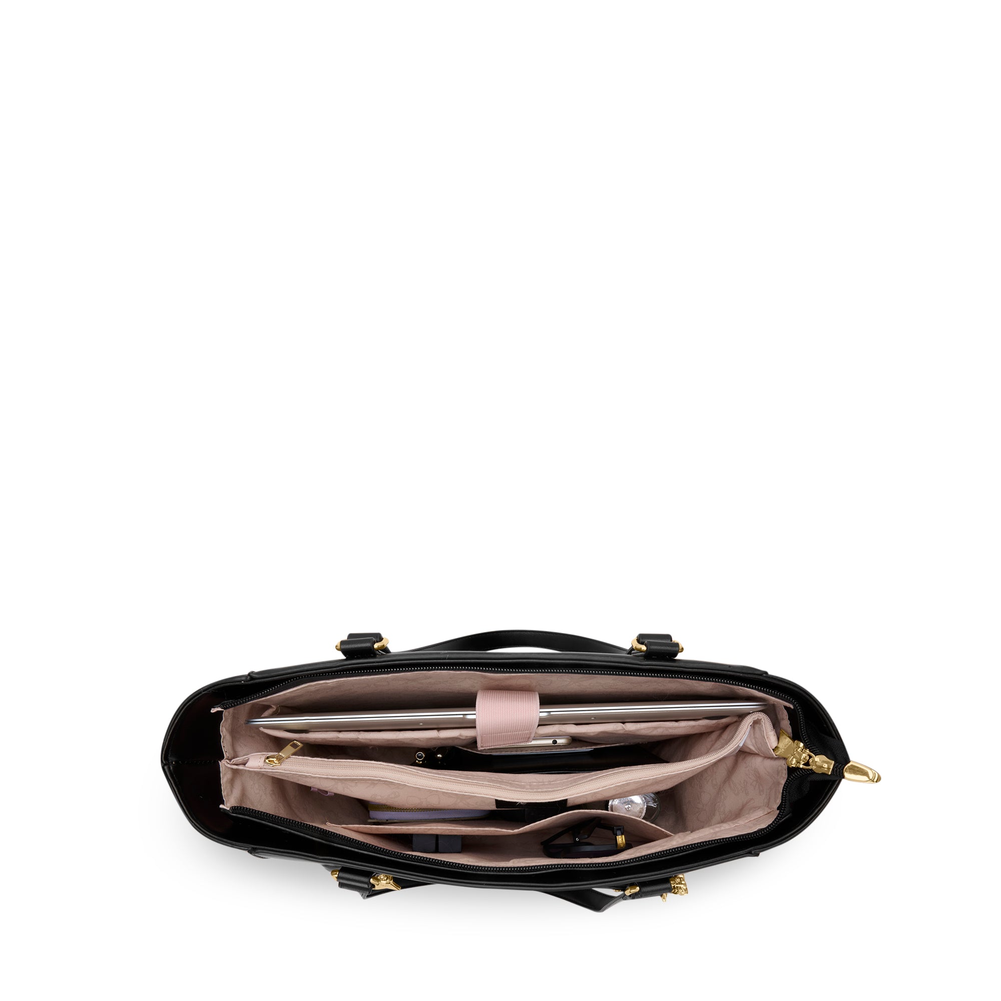S Pisa Laptop Tote Bag Black